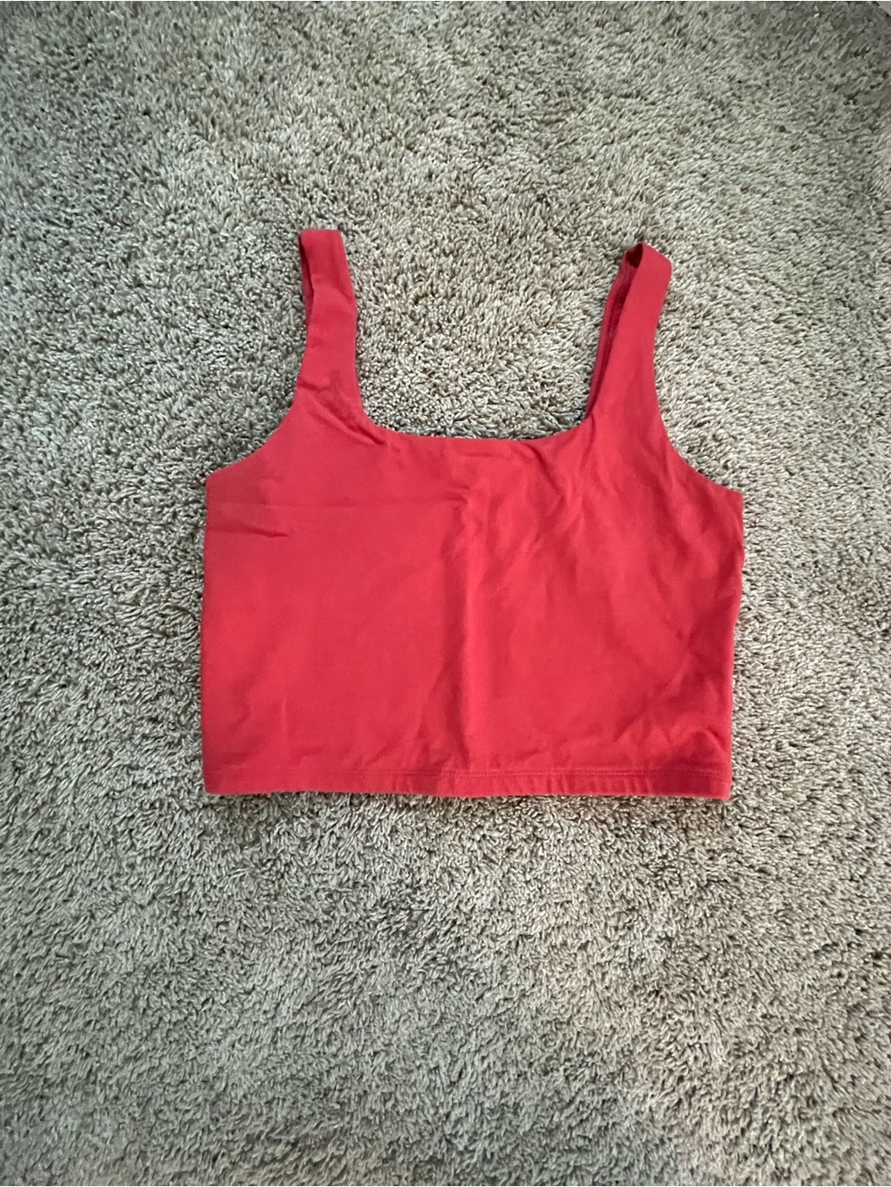 GAP Coral Square-Neck Crop Top